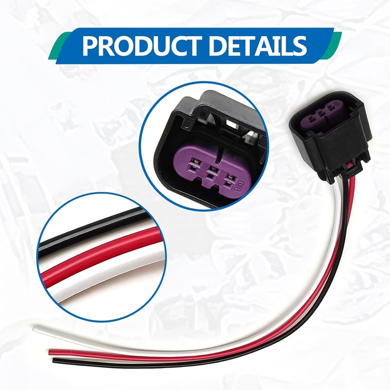 NOTISH GM E85 Plastic Flex Fuel Sensor Connector Pigtail Fuel Composition Ethanol, Fuel Composition Ethanol Replace 13577394 PT-E85-2 13577394 13577379 13577429 - Image 4